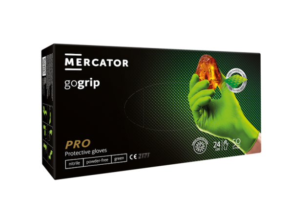 Rękawice nitrylowe gogrip MERCATOR