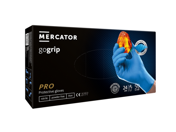 Rękawice nitrylowe gogrip MERCATOR