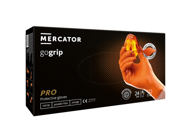 Rękawice nitrylowe gogrip MERCATOR