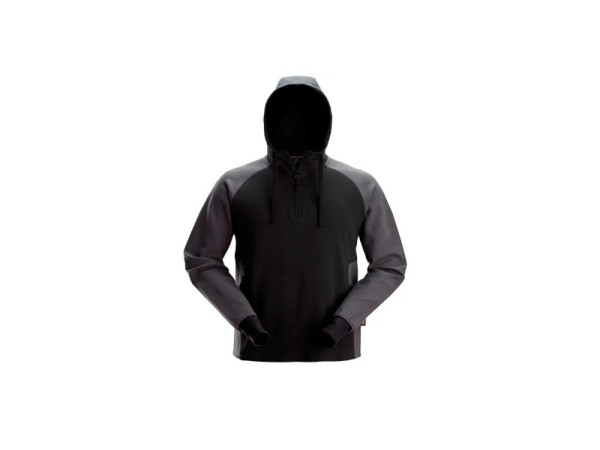 2842 Bluza dwukolorowa z kapturem i krótkim suwakiem SNICKERS