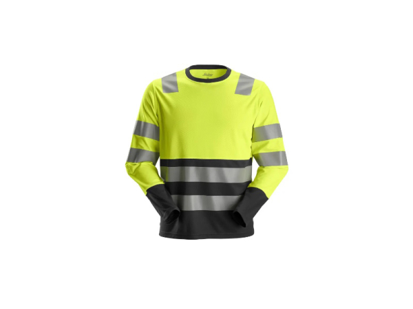 2433 T-shirt odblaskowy z długim rękawem HIGH-VIS SNICKERS