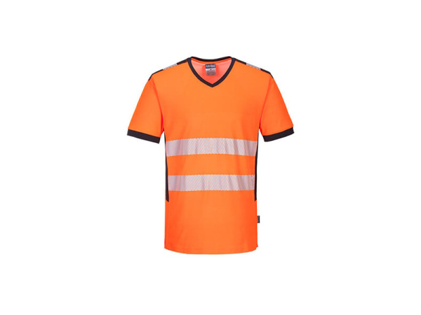 PW310 T-shirt ostrzegawczy PW3 z dekoltem w szpic PORTWEST