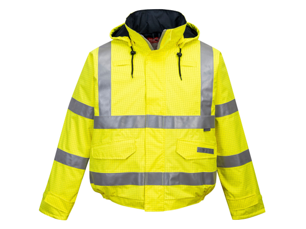 S773 Trudnopalna kurtka ostrzegawcza i antystatyczna Bomber Bizflame Rain PORTWEST