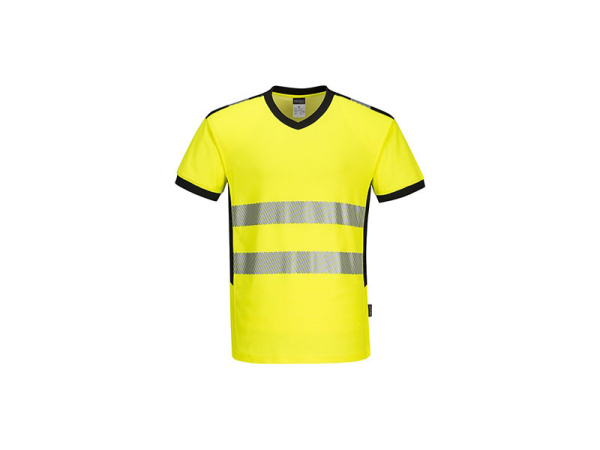 PW310 T-shirt ostrzegawczy PW3 z dekoltem w szpic PORTWEST