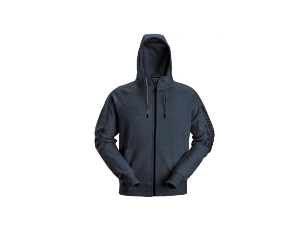 2895 bluza z kapturem na suwak LOGO