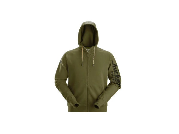 2895 bluza z kapturem na suwak LOGO