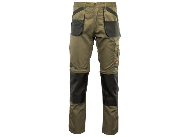 Brixton practical spodnie robocze 2w1 z odsuwanymi nogawkami khaki