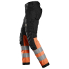 6234 Spodnie odblaskowe stretch z workami kieszeniowymi HIGH-VIS SNICKERS