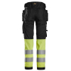 6234 Spodnie odblaskowe stretch z workami kieszeniowymi HIGH-VIS SNICKERS
