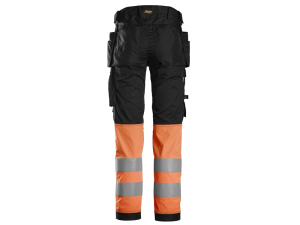 6234 Spodnie odblaskowe stretch z workami kieszeniowymi HIGH-VIS SNICKERS