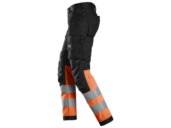 6234 Spodnie odblaskowe stretch z workami kieszeniowymi HIGH-VIS SNICKERS