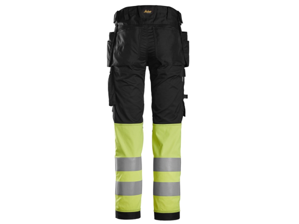 6234 Spodnie odblaskowe stretch z workami kieszeniowymi HIGH-VIS SNICKERS