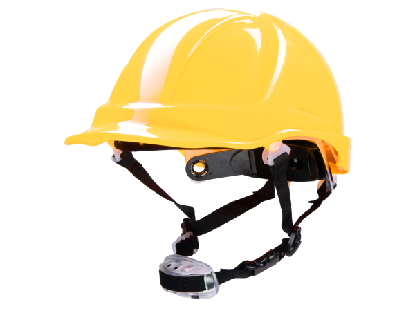 Hełm ochronny z pokrętłem i zapięciem podbródkowym POLSTAR