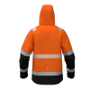 Kurtka robocza VALENCIA Softshell, pomarańczowo-czarna o wysokiej widoczności